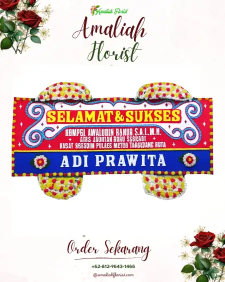 Papan Bunga Ucapan Selamat Cemandi
